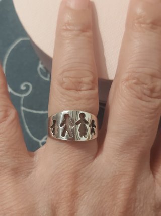 TOUS Sweet Dolls Anillo Plata 925 Familia Vintage