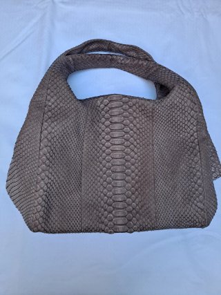 Bolso Tissa Fontaneda Piel Serpiente Marrón