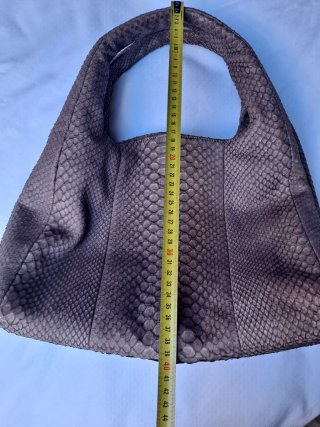 Bolso Tissa Fontaneda Piel Serpiente Marrón