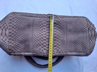 Bolso Tissa Fontaneda Piel Serpiente Marrón
