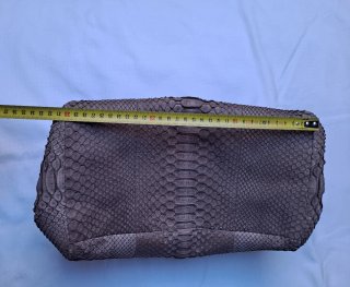 Bolso Tissa Fontaneda Piel Serpiente Marrón