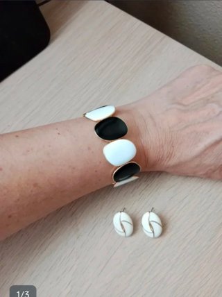 Pulsera y pendientes vintage