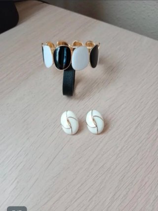 Pulsera y pendientes vintage