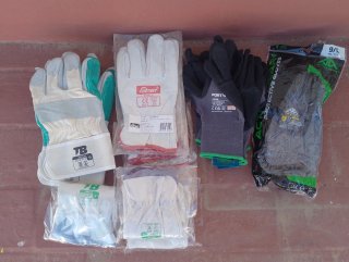 Guantes de trabajo diferentes modelos talla 9 , 10