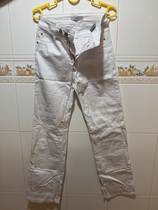 Pantalón vaquero blanco