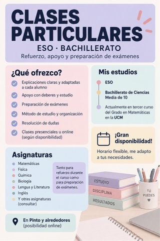 Clases particulares Matemáticas