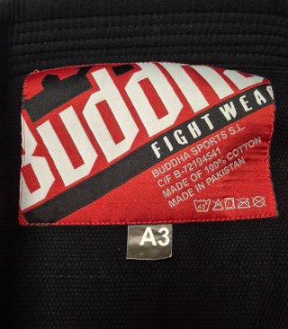 Kimono Jiu Jitsu Buddha Negro Talla A3