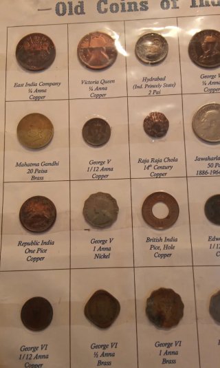 Monedas Antiguas India y Canadá