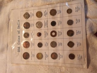 Monedas Antiguas India y Canadá