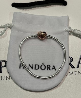 Bracciale Pandora Cuore Oro Rosa Argento