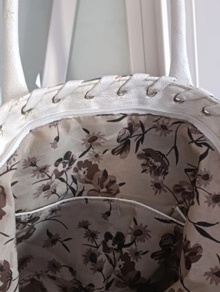 Bolso floral vintage azul