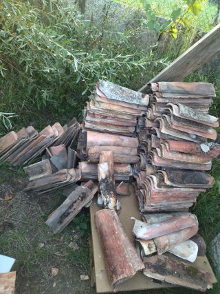 1000 Tejas de Barro Antiguas