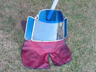 Parabrisas Vespa Vintage Azul/Rojo