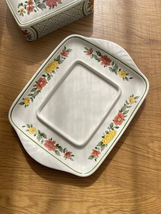 Manteigueira Villeroy & Boch floral
