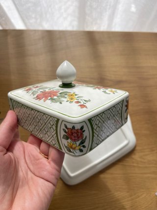Manteigueira Villeroy & Boch floral