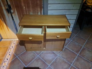 Mueble provenzal madera 2 cajones 2 puertas