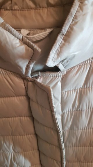 Cazadora entretiempo mujer beige