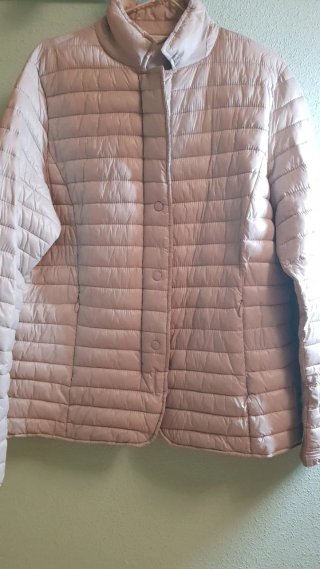 Cazadora entretiempo mujer beige