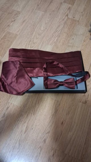 Conjunto fajín, pajarita y pañuelo
