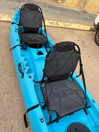 Kayak Doble Azul Pesca