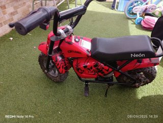 Moto Eléctrica Infantil Roja