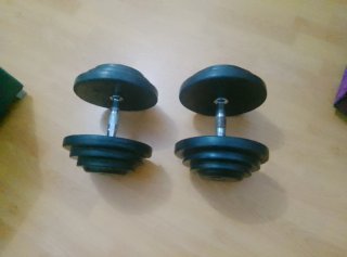 2 Mancuernas de 20kg (40kg en total)