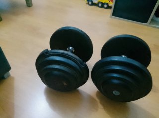2 Mancuernas de 20kg (40kg en total)