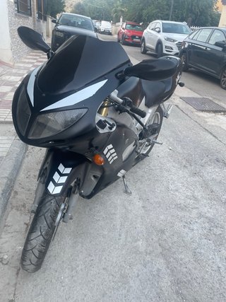 Motor Hispania RX 49cc Sportbike Negra/Plata