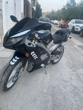 Motor Hispania RX 49cc Sportbike Negra/Plata