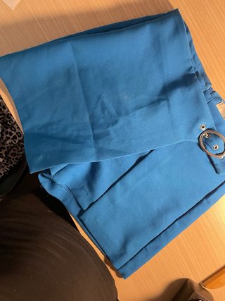 Falda pantalón Bershka azul
