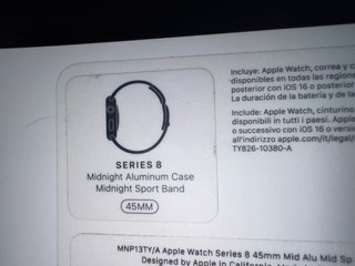 Apple Watch Series 8 45mm Negro GPS