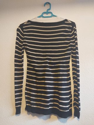 Jersey Tintoretto Rayas Beige y Negro