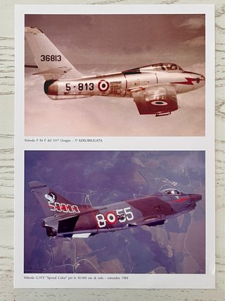 Set Litografie Aeronautica Militare 101° Gruppo 70