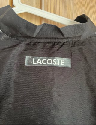 Chaqueta Lacoste Negra Deportiva