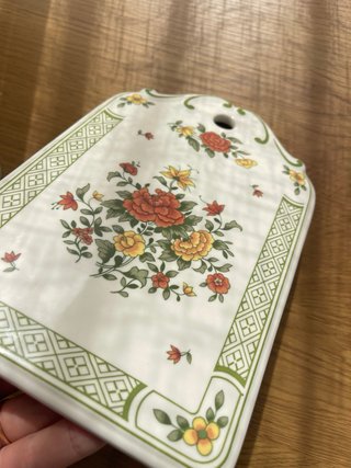 Tábua de Porcelana Villeroy & Boch Flores