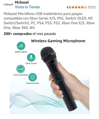 Micrófono Inalámbrico Mcbazel USB