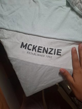 Camiseta McKenzie Talla M Azul Gris Blanco
