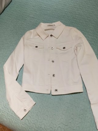 CAZADORA VAQUERA BLANCA