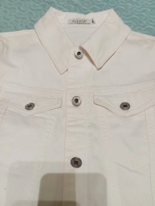 CAZADORA VAQUERA BLANCA