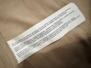 Gabardina 100% Piel Cabra Mango Talla S