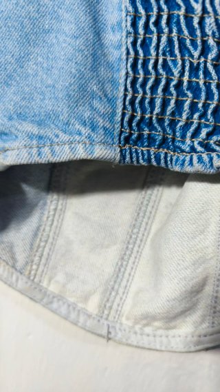 Corsé vaquero patchwork Stradivarius Talla S