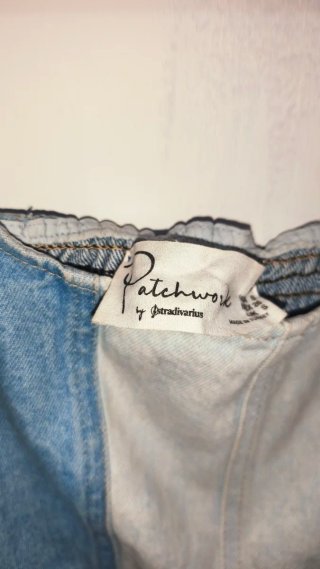 Corsé vaquero patchwork Stradivarius Talla S