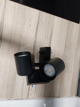 2 Focos LED negros regulables