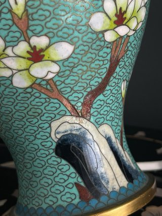 Candeeiro Cloisonné Chinês