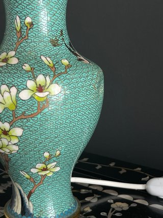 Candeeiro Cloisonné Chinês