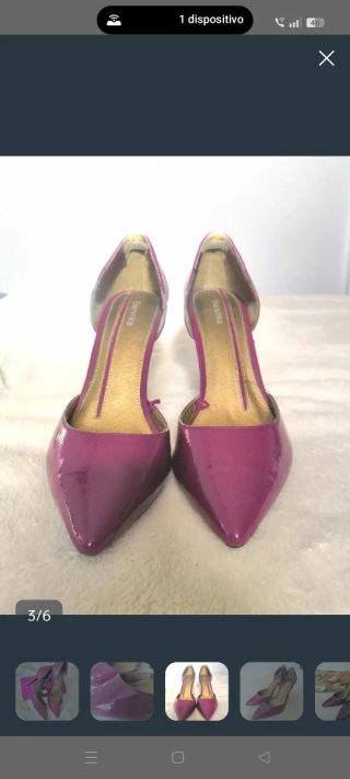 Zapatos Bershka tacón morado 9.5cm