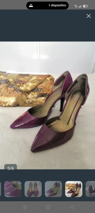 Zapatos Bershka tacón morado 9.5cm
