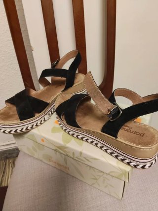 Sandalias negras Porronet