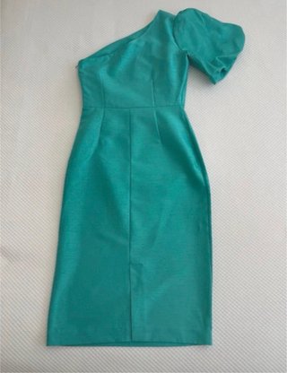 Vestido fiesta invitada turquesa
