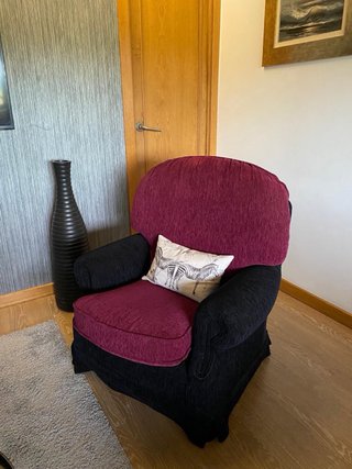 Sofá chaise longue reclinable + butaca a juego